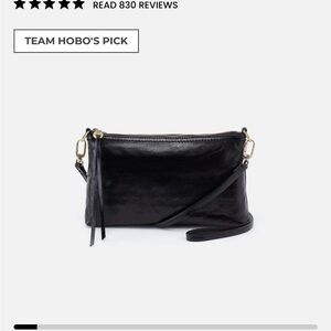 HOBO Black Leather Crossbody Bag